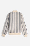 GIUBBOTTO BOMBER MISTO LINO F-BEIGE