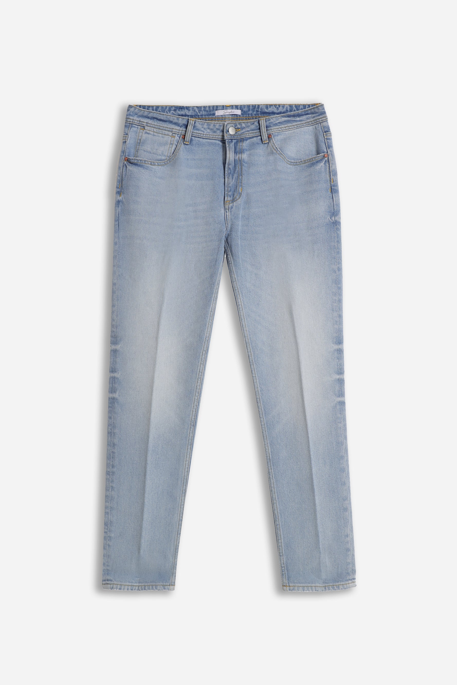 DENIM SLIM CROPPED CELESTE - Sonnybono
