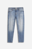 DENIM SLIM CROPPED DENIM - Sonnybono
