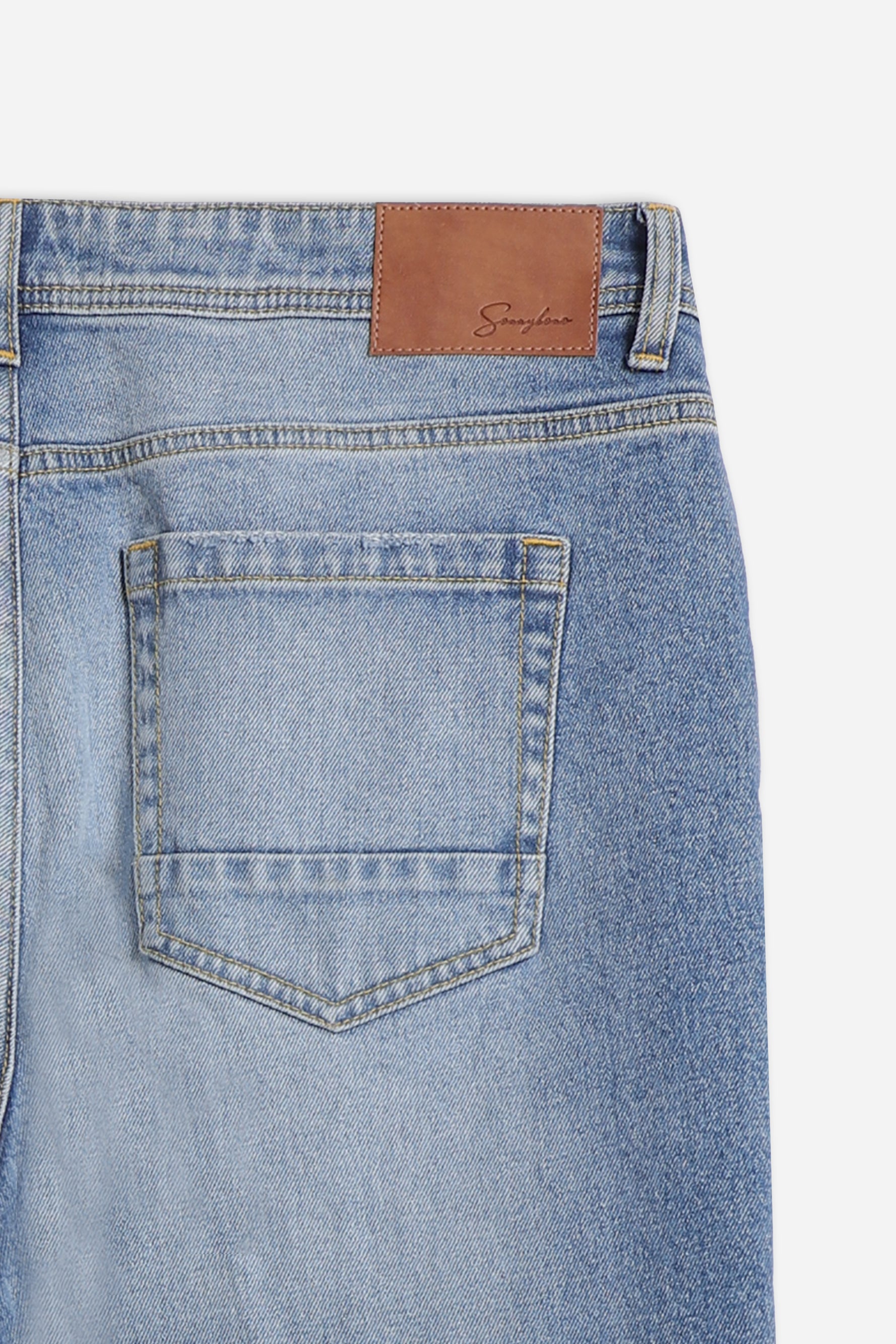 DENIM SLIM CROPPED DENIM - Sonnybono
