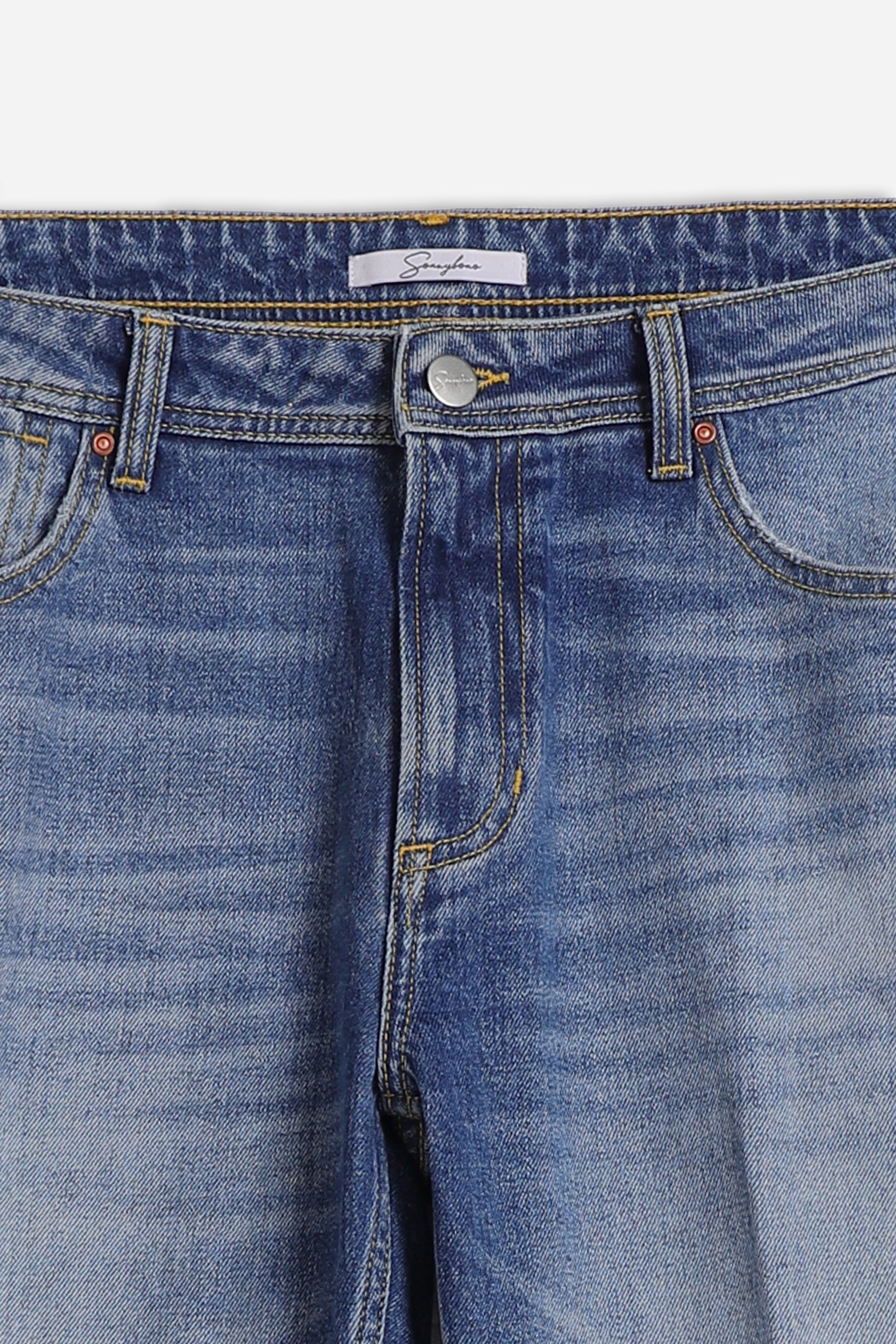 DENIM SLIM CROPPED INDACO - Sonnybono