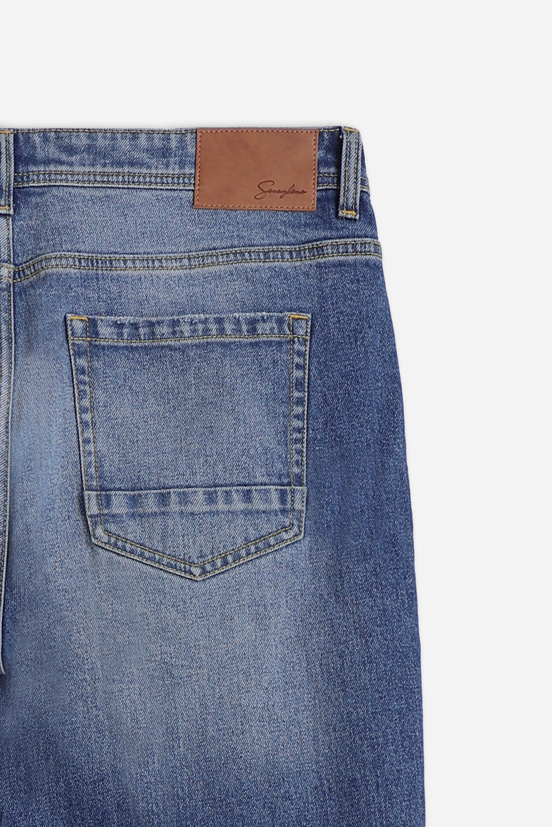 DENIM SLIM CROPPED INDACO - Sonnybono
