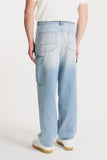 JEANS CARGO MODELLO BAGGY CELESTE - Sonnybono