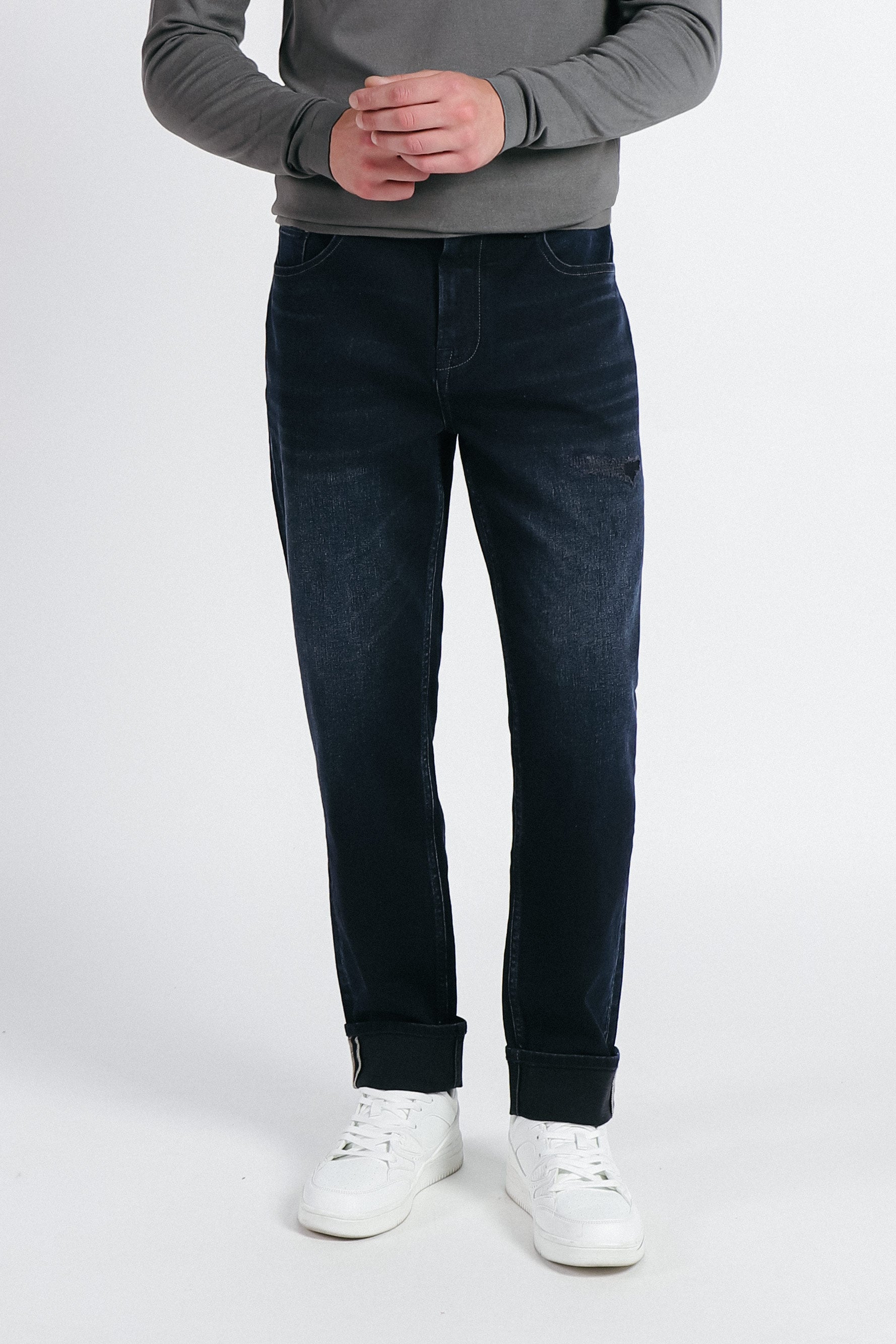 DENIM LOOSE FIT BLUBLACK
