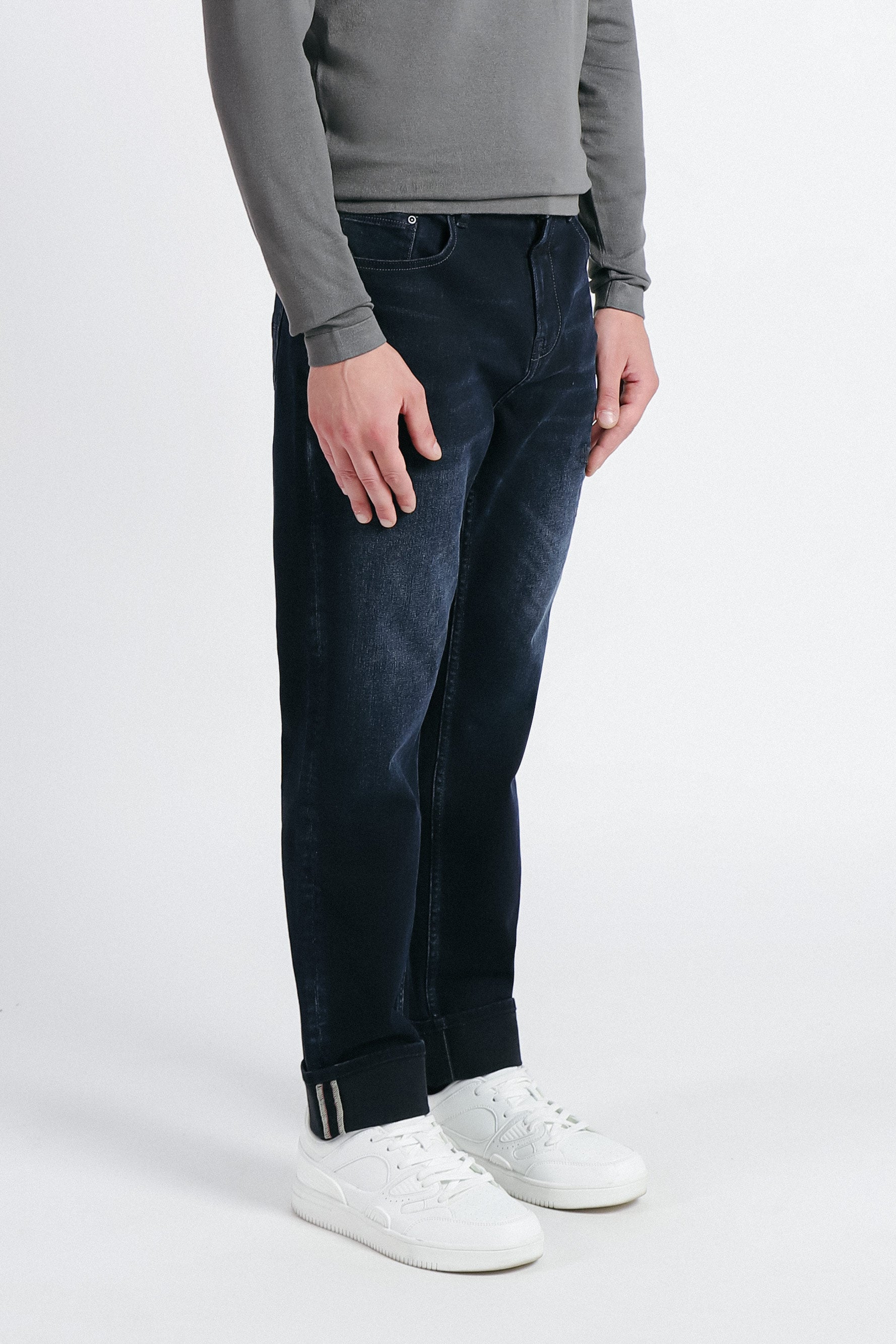 DENIM LOOSE FIT BLUBLACK
