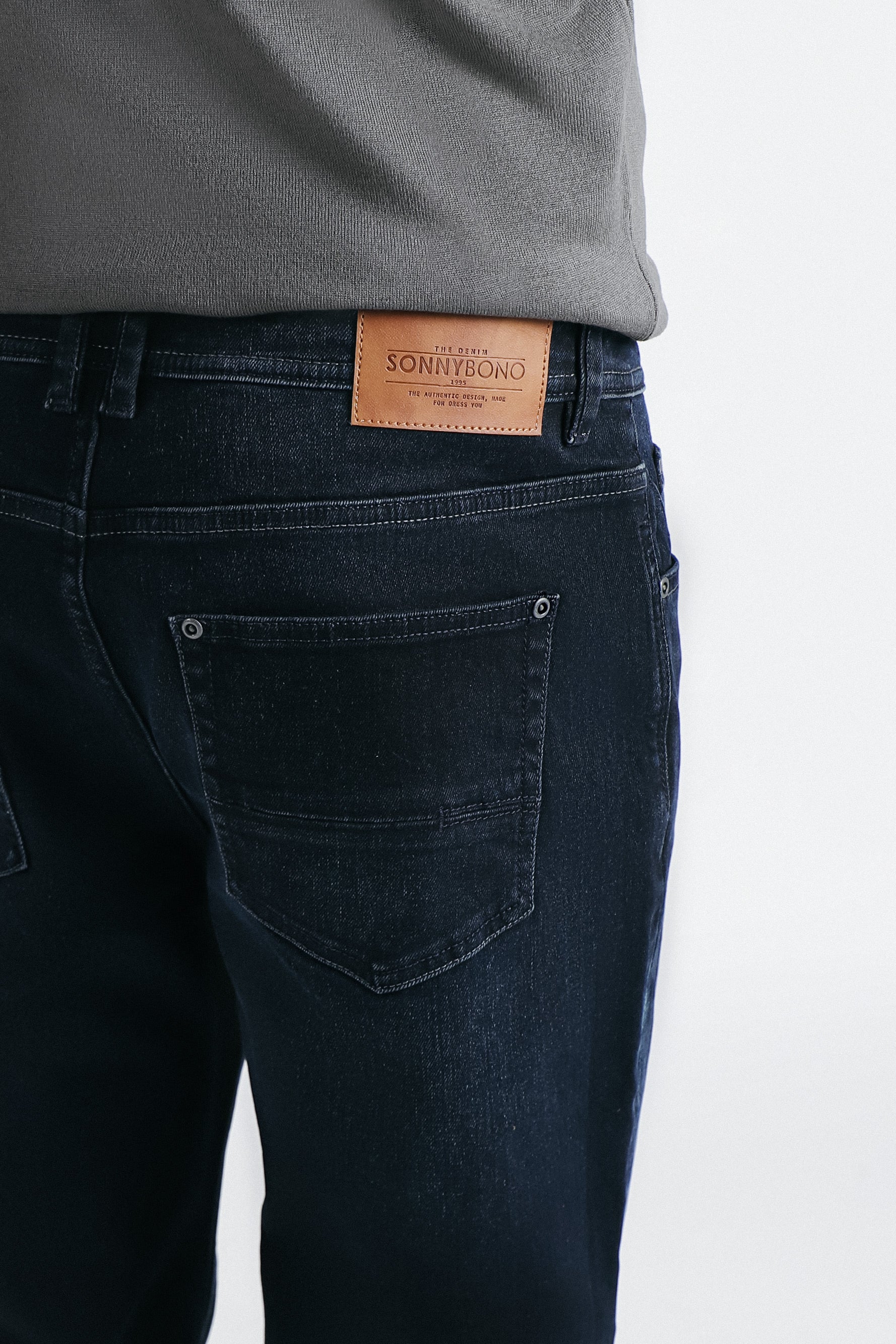 DENIM LOOSE FIT BLUBLACK - Sonnybono