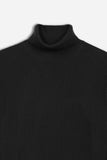 MAGLIA DOLCEVITA LAVORATA NERO