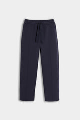 PANTALONE IN FELPA TESSUTO SCUBA BLEU