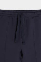 PANTALONE IN FELPA TESSUTO SCUBA BLEU