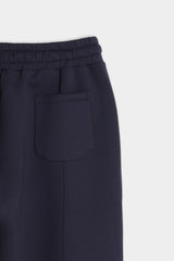 PANTALONE IN FELPA TESSUTO SCUBA BLEU