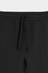 PANTALONE IN FELPA TESSUTO SCUBA NERO