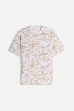 T-SHIRT GIROCOLLO FANTASIA F-BEIGE