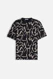 T-SHIRT GIROCOLLO FANTASIA F MORO