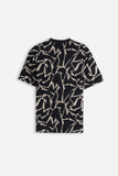 T-SHIRT GIROCOLLO FANTASIA F MORO