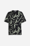 T-SHIRT GIROCOLLO FANTASIA F-SALVIA