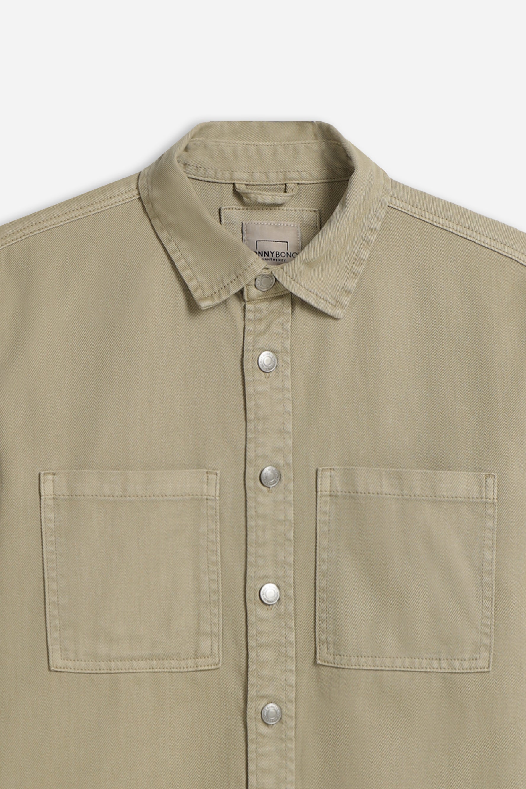 OVERSHIRT IN COTONE BEIGE - Sonnybono