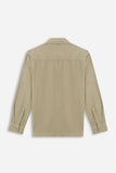 OVERSHIRT IN COTONE BEIGE - Sonnybono