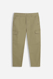 PANTALONE CON TASCONI LATERALI KAKI