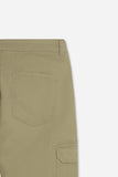 PANTALONE CON TASCONI LATERALI KAKI