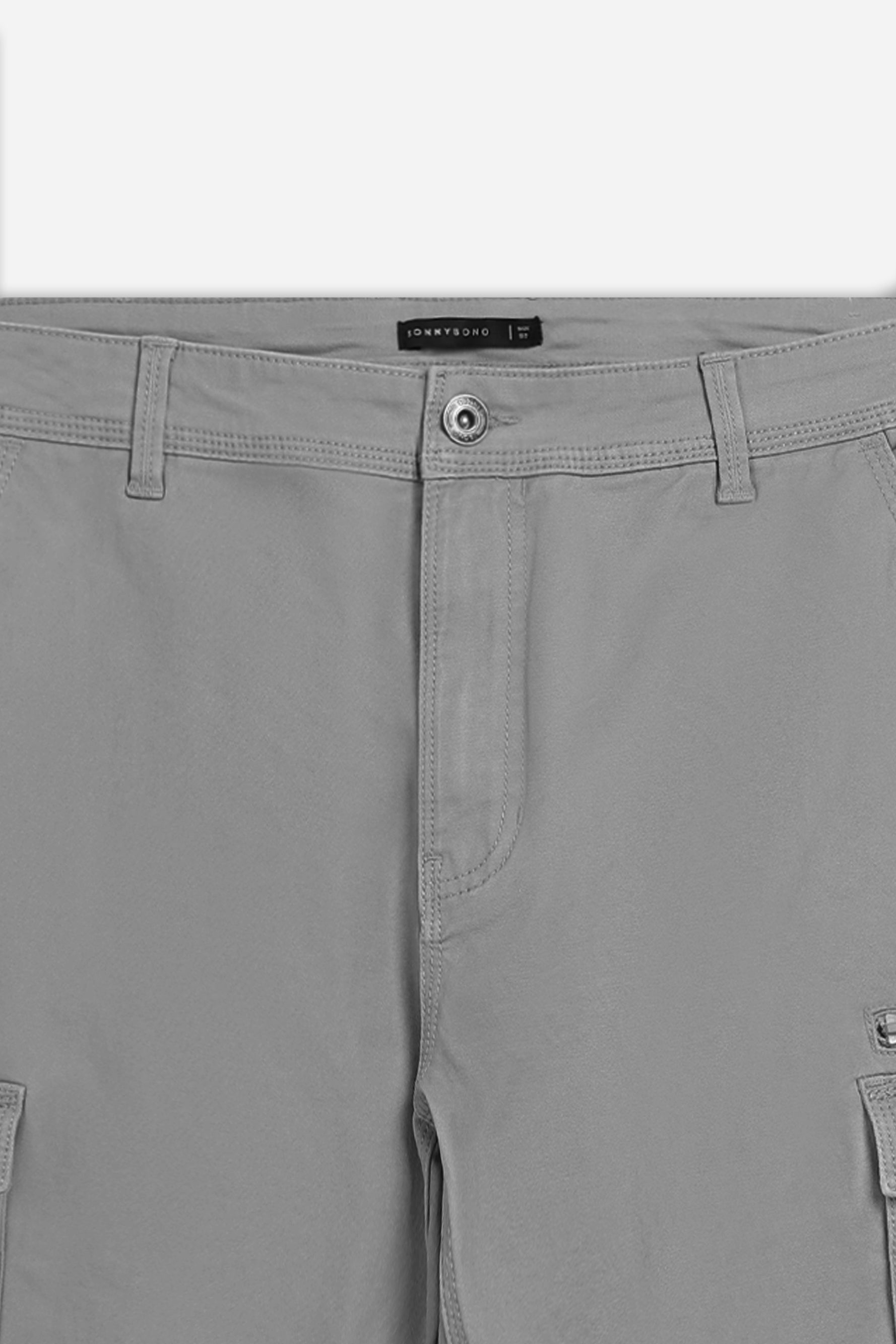 PANTALONE CARGO BASIC GRIGIO MEDIO - Sonnybono