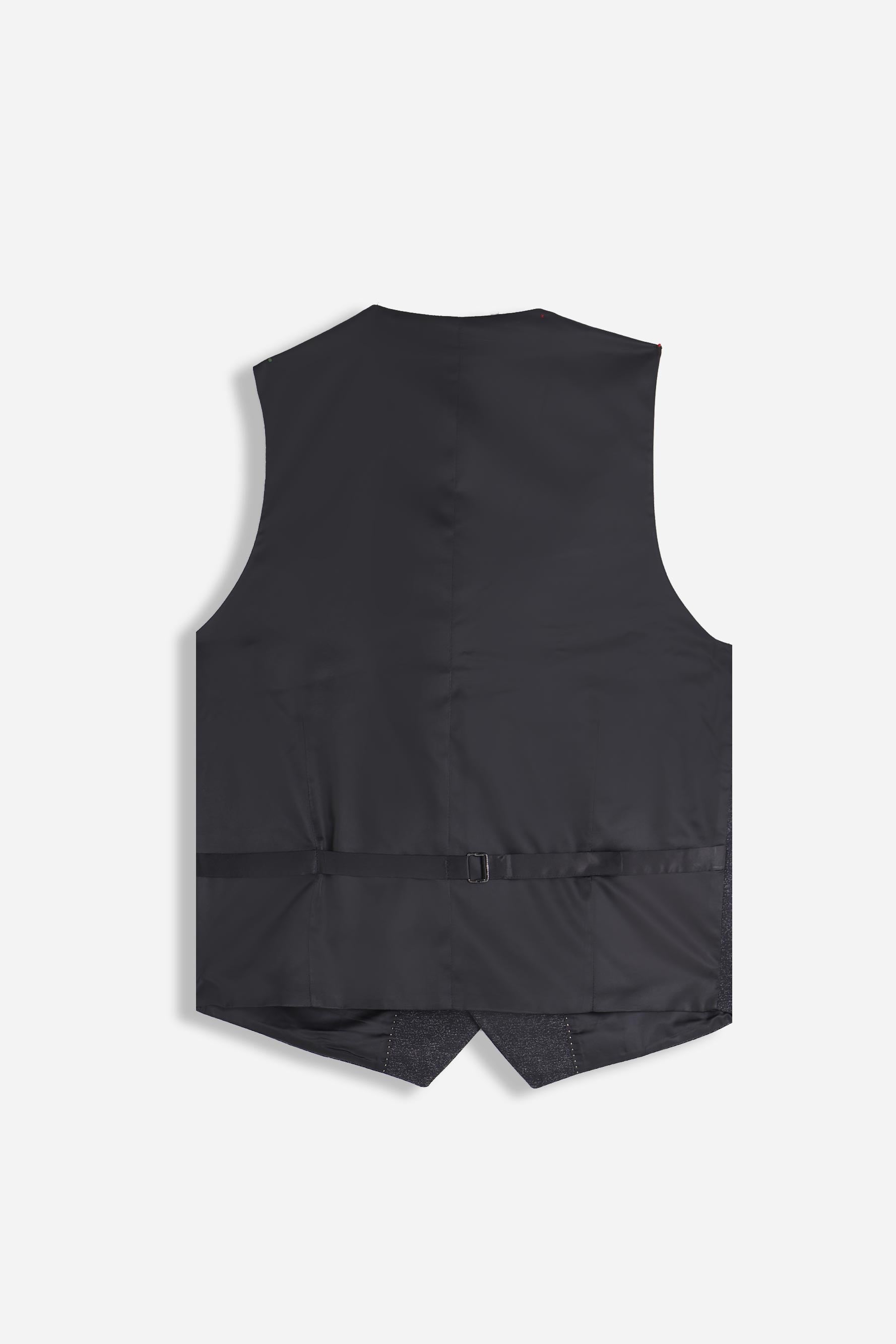 Gilet uomo punto Milano nero vista posteriore