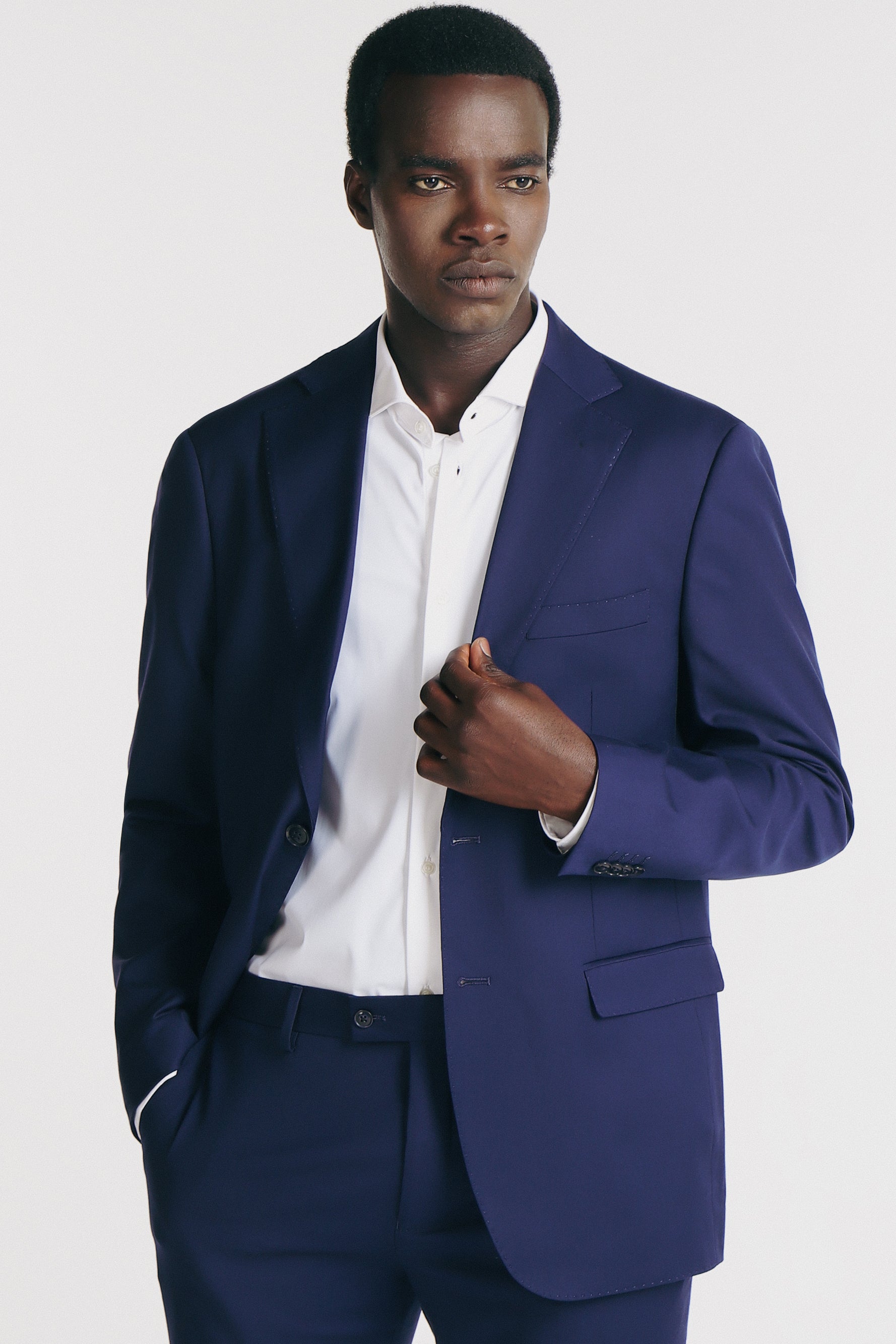 Blazer Uomo Slim Fit In Denim - Giacca Casual Azzurro Chiaro Con Tasche, Perfetta Per Ufficio O Look Informale - Foto 5