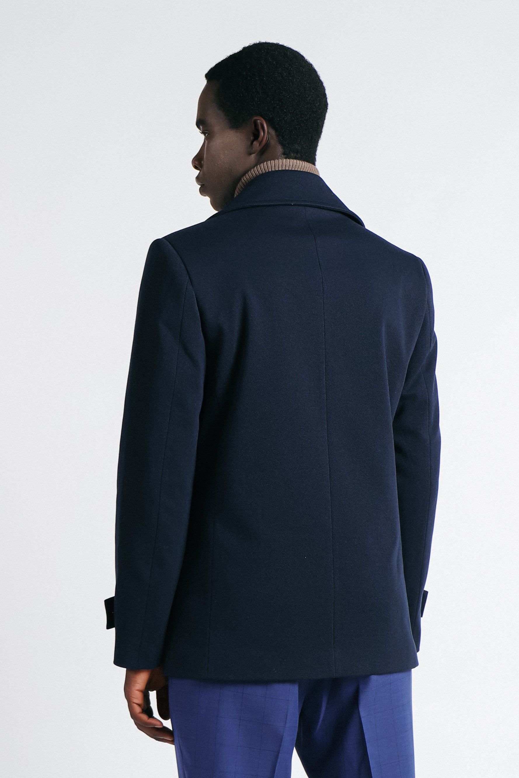 CAPPOTTO DOPPIO PETTO BLEU - Sonnybono