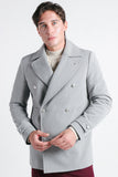 CAPPOTTO DOPPIO PETTO GRIGIO CHIARO - Sonnybono