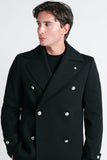 CAPPOTTO DOPPIO PETTO NERO - Sonnybono