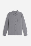 OVERSHIRT FANTASIA A RIGHE GRIGIO