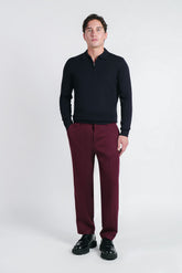 PANTALONE JOGGER BASIC BORDEAUX