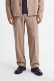 PANTALONI CLASSICI CON PIEGA CENTRALE MEDIUM BEIGE