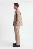 PANTALONI CLASSICI CON PIEGA CENTRALE MEDIUM BEIGE