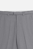 PANTALONE FANTASIA A RIGHE CON CINTURA GRIGIO