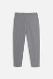 PANTALONE FANTASIA A RIGHE CON CINTURA GRIGIO