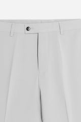PANTALONE DA ABITO SENZA RISVOLTO GRIGIO