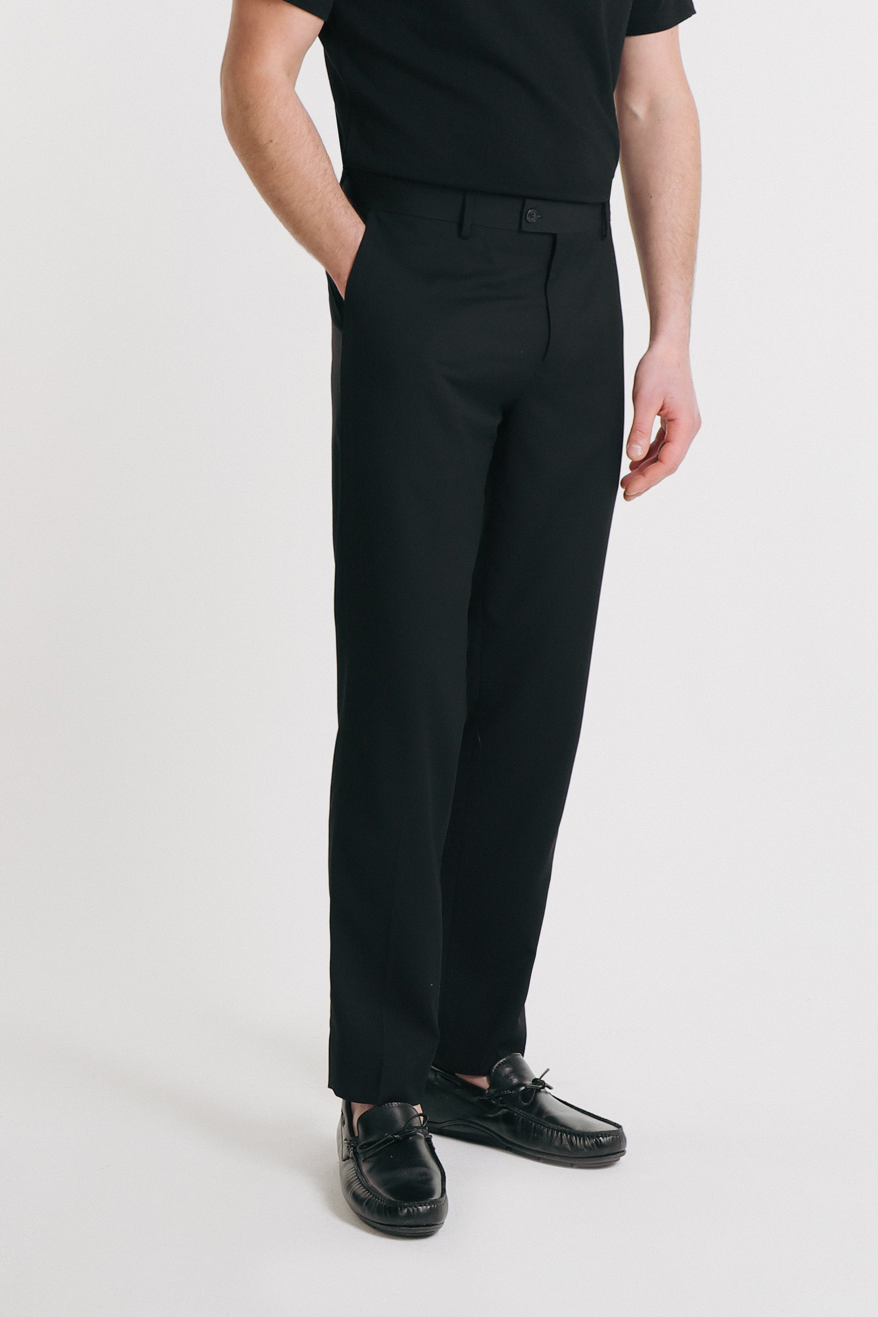 PANTALONI DA ABITO SLIM FIT NERO - Sonnybono