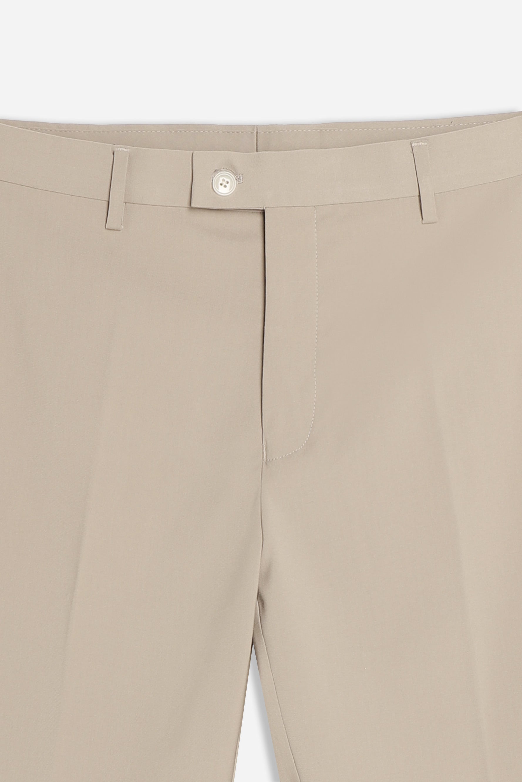 PANTALONE DA ABITO CON RISVOLTO SABBIA