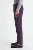 Pantalone elegante uomo vinaccia, vista laterale