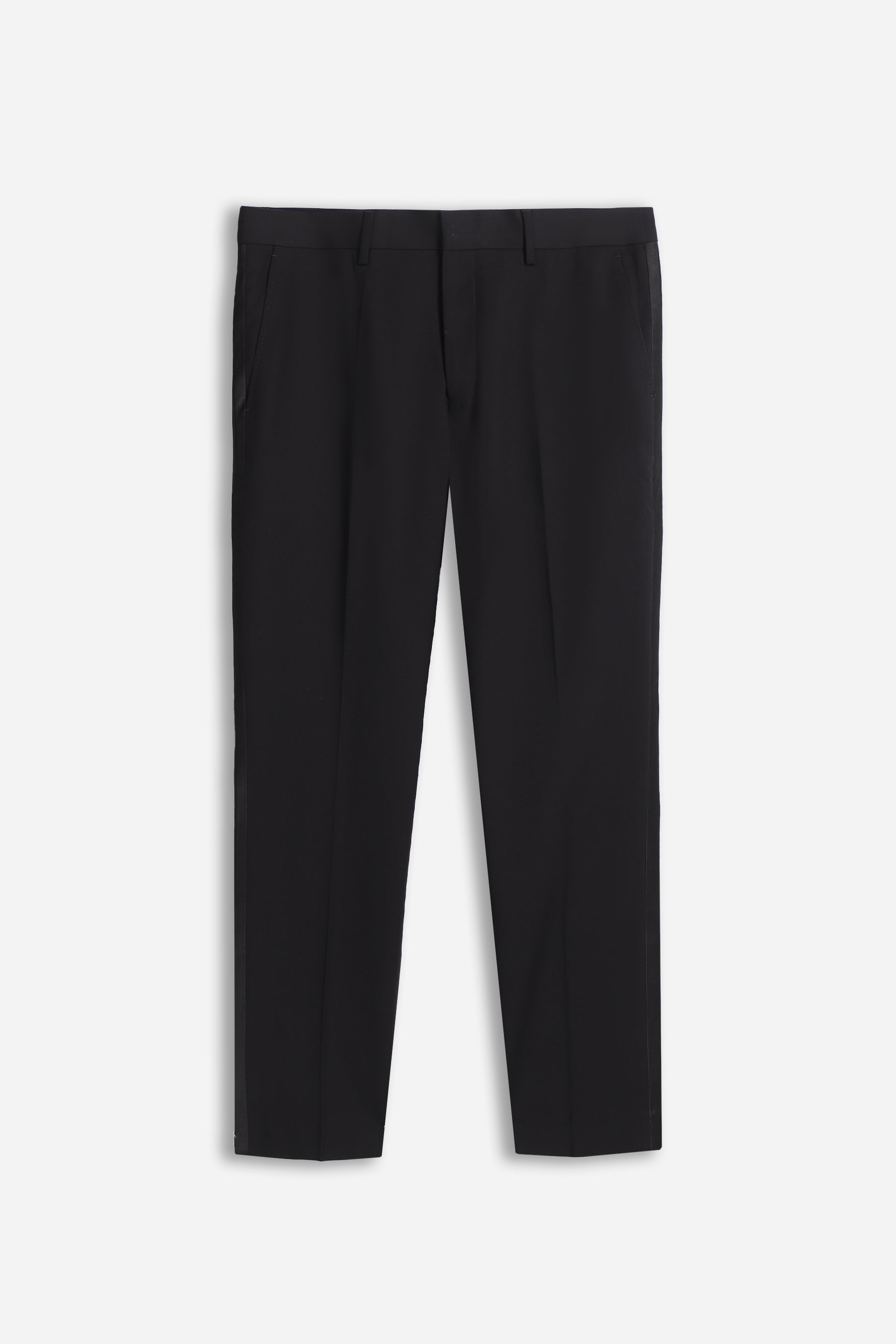 PANTALONI CLASSICI CON BORDINO IN RASO NERO - Sonnybono