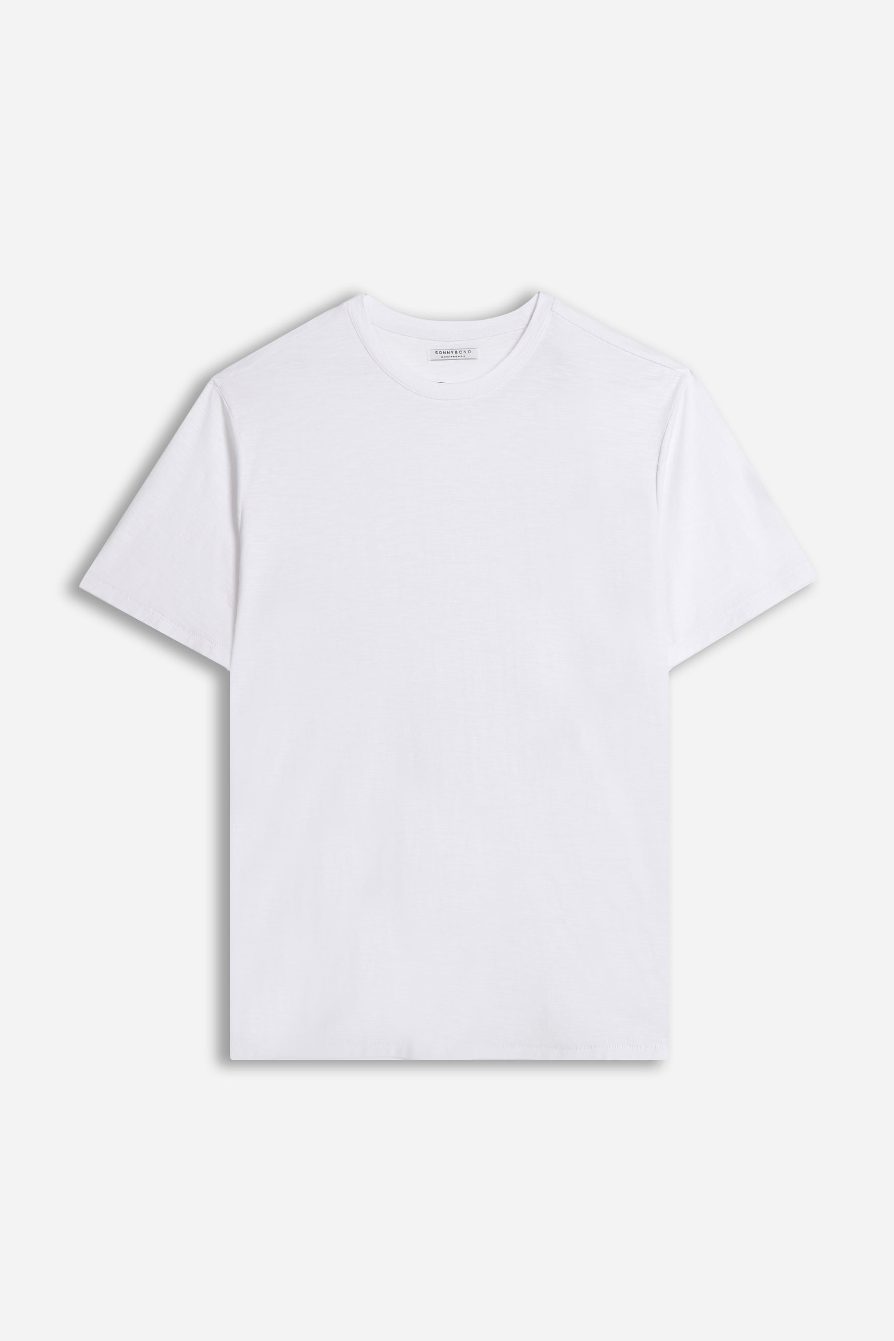 T-SHIRT GIROCOLLO SLUB BIANCO