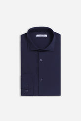 CAMICIA TINTA UNITA BASIC BLEU