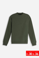FELPA GIROCOLLO BASIC VERDE MILITARE