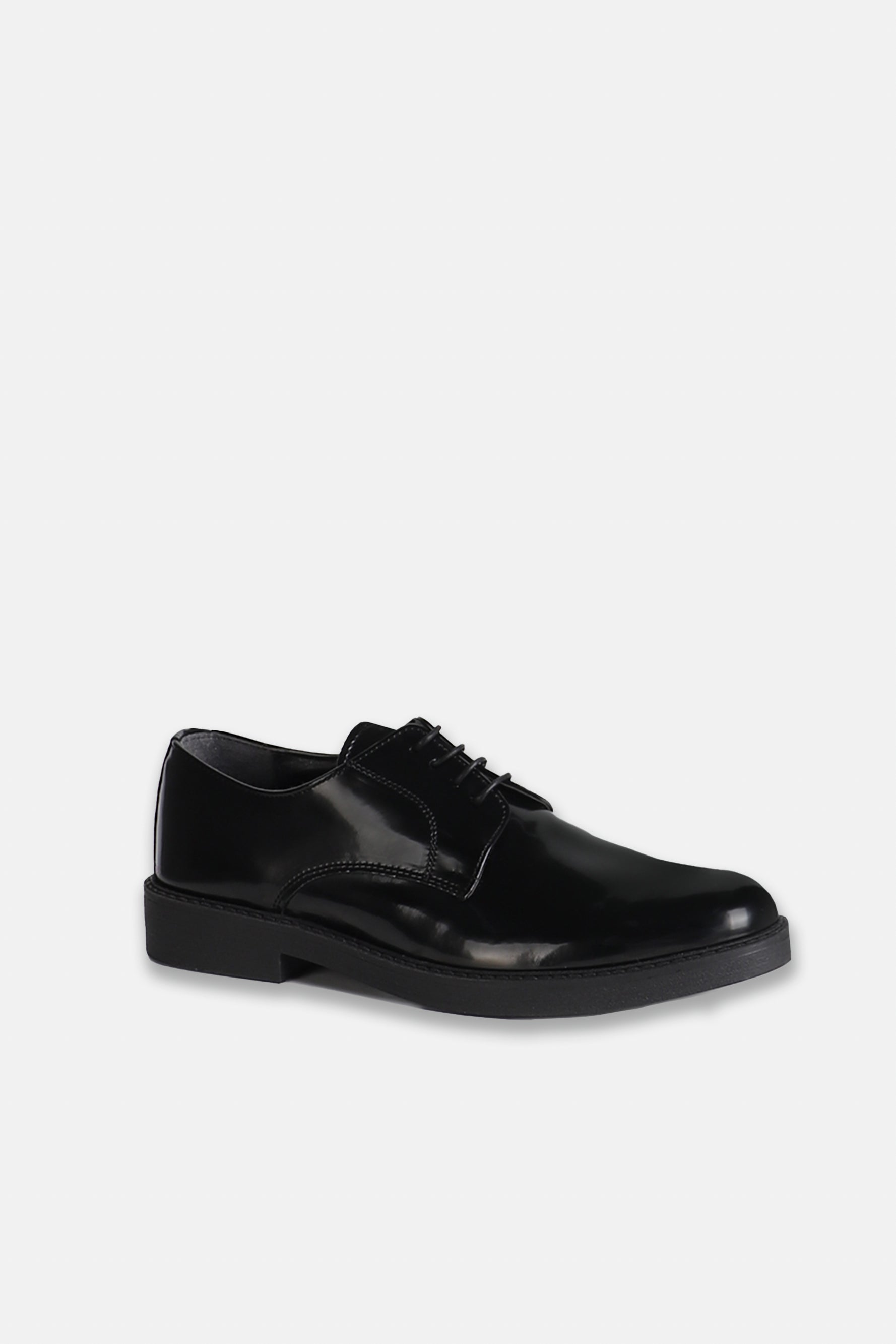 SCARPA STRINGATA DERBY LISCIO NERO - Sonnybono