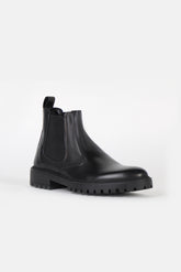 STIVALETTO CON ELASTICO NERO