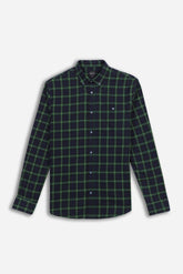 CAMICIA FANTASIA QUADRI FLANELLA VERDE