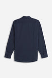 CAMICIA BASIC COLLO ITALIANO INDACO