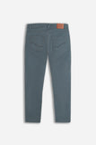 PANTALONE 5 TASCHE BASIC IN GAMBARDINA VERDE BOSCO