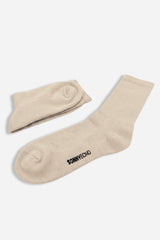 CALZINO IN SPUGNA A COSTE BEIGE