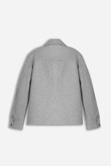 GIUBBOTTO DRITTO COLLO CAMICIA FULL ZIP GRIGIO